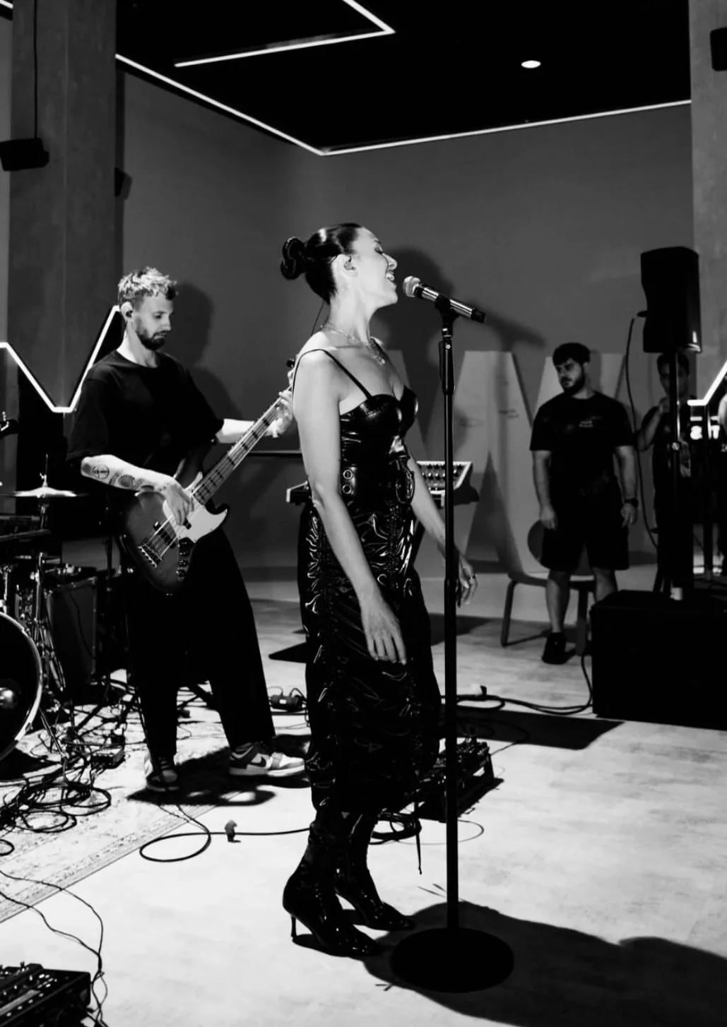Live band performance area
